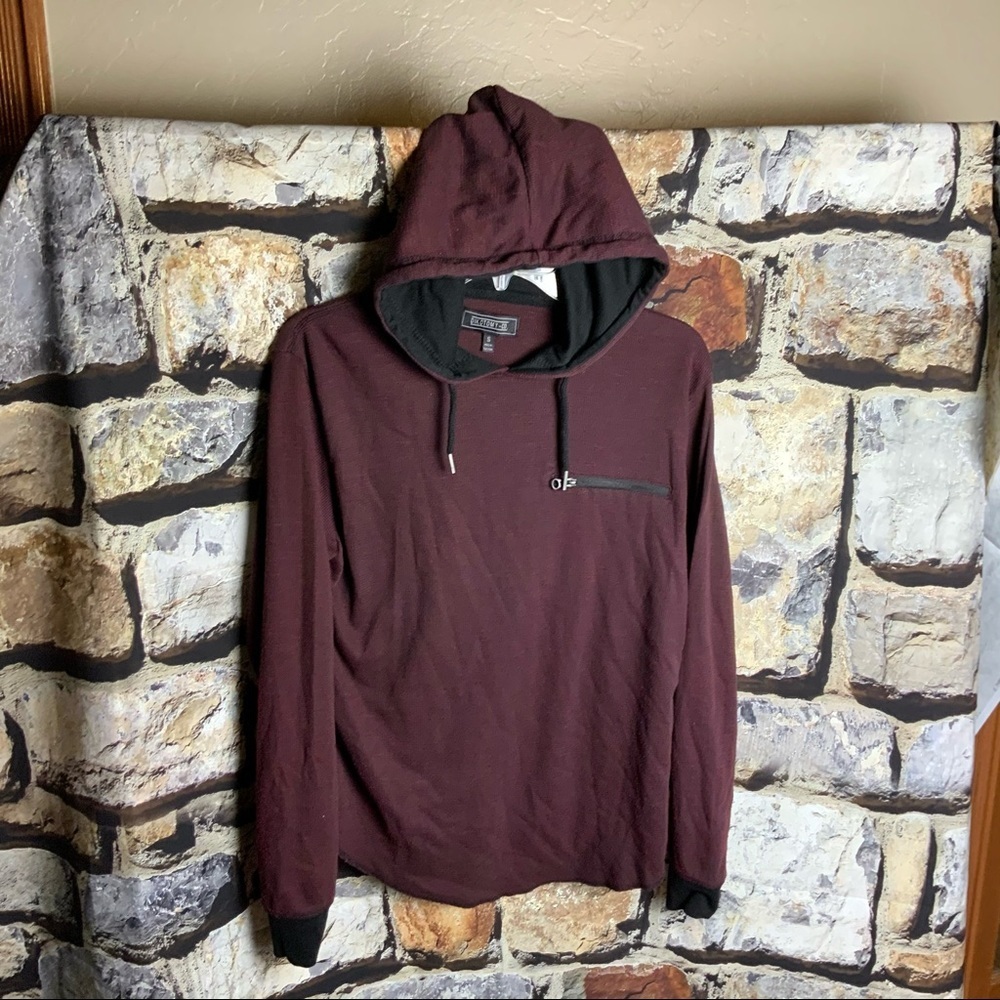 Dikotomy Co. Deep Burgundy Hoodie Men S